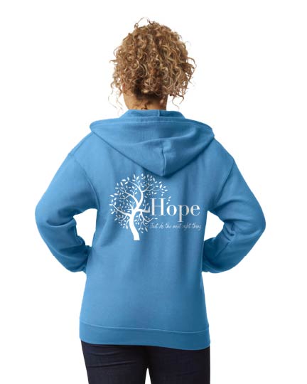Shades of Hope QR Code Zip Up Hoodie