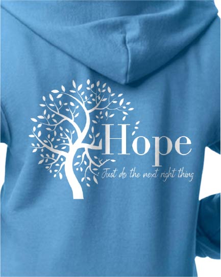 Shades of Hope QR Code Zip Up Hoodie