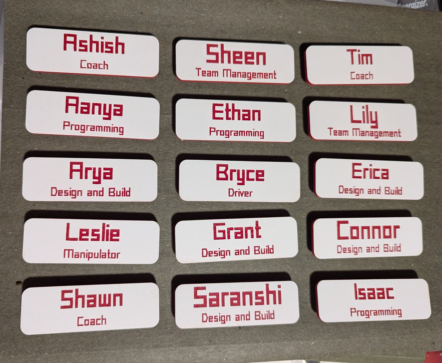 Techno Huskies Nametag