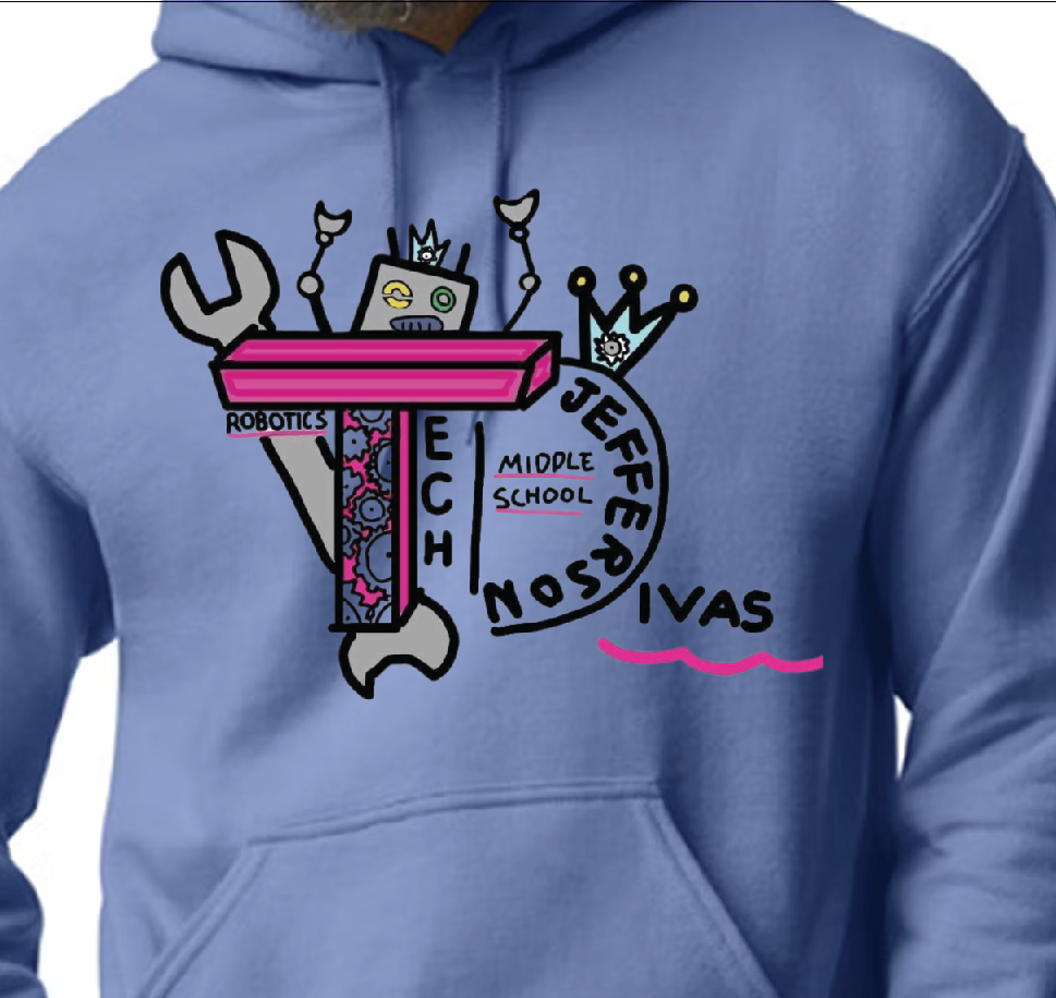 Jefferson Tech Divas Robotics Hoodie ADULT SIZES