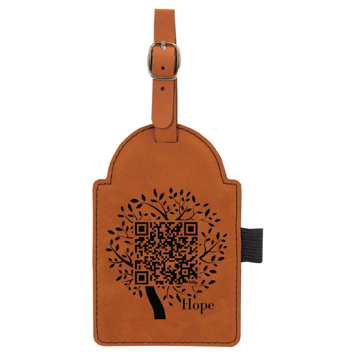 Hope Tree Engraved Leatherette Golf Tee Holder