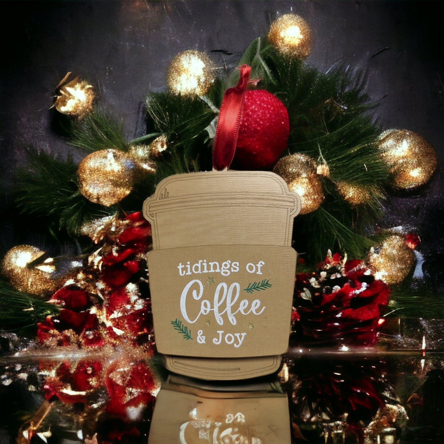 Coffee Cup Gift Card Holder Ornament