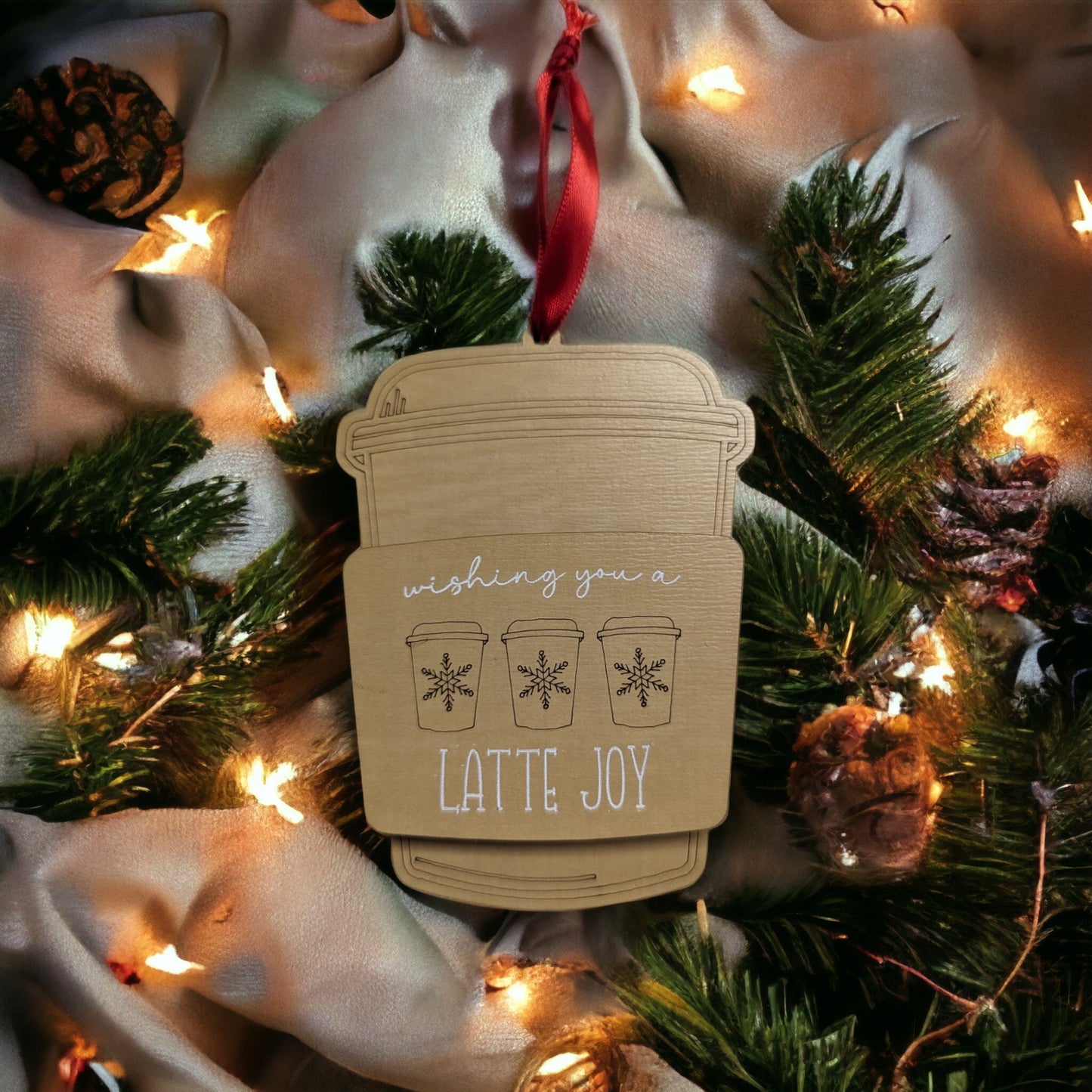 Coffee Cup Gift Card Holder Ornament