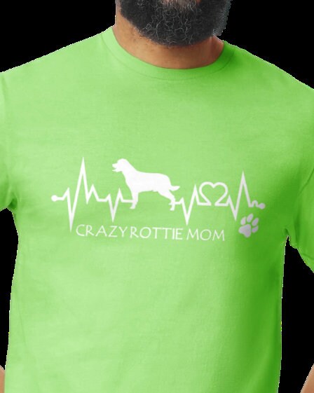 Crazy Rottie Mom Bright Colors T-Shirts