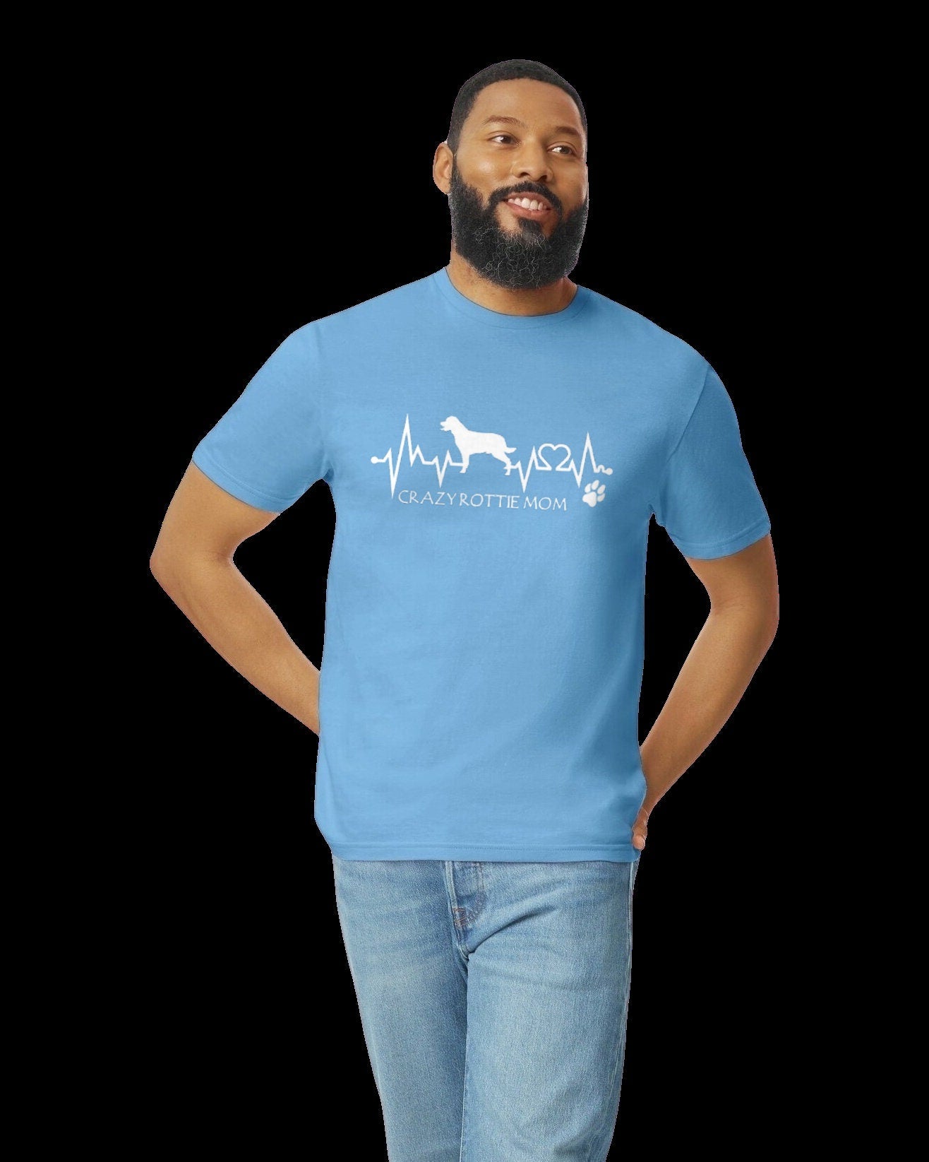 Crazy Rottie Mom Bright Colors T-Shirts