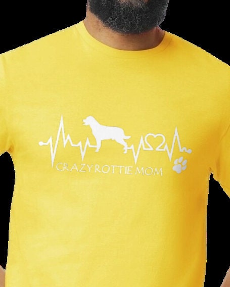 Crazy Rottie Mom Bright Colors T-Shirts