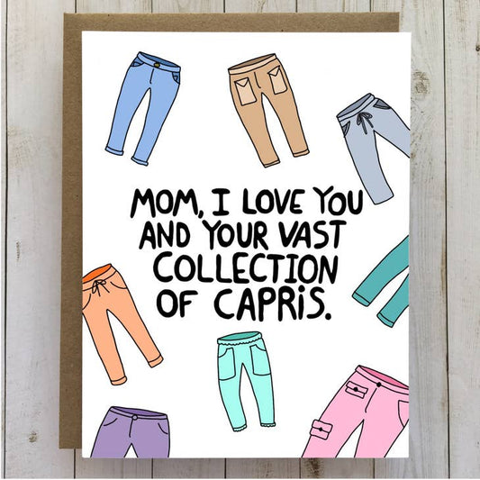 Capri Pants Mother's Day Card