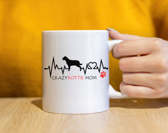 Crazy Rottie Mom Mug