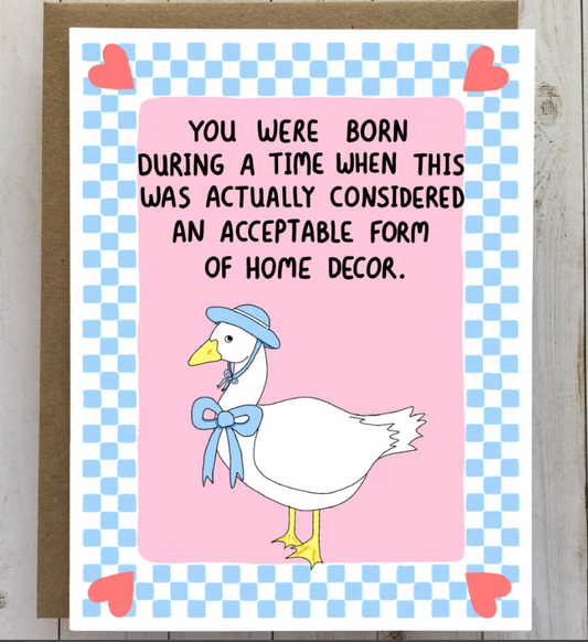 1990's Goose Birthday Card