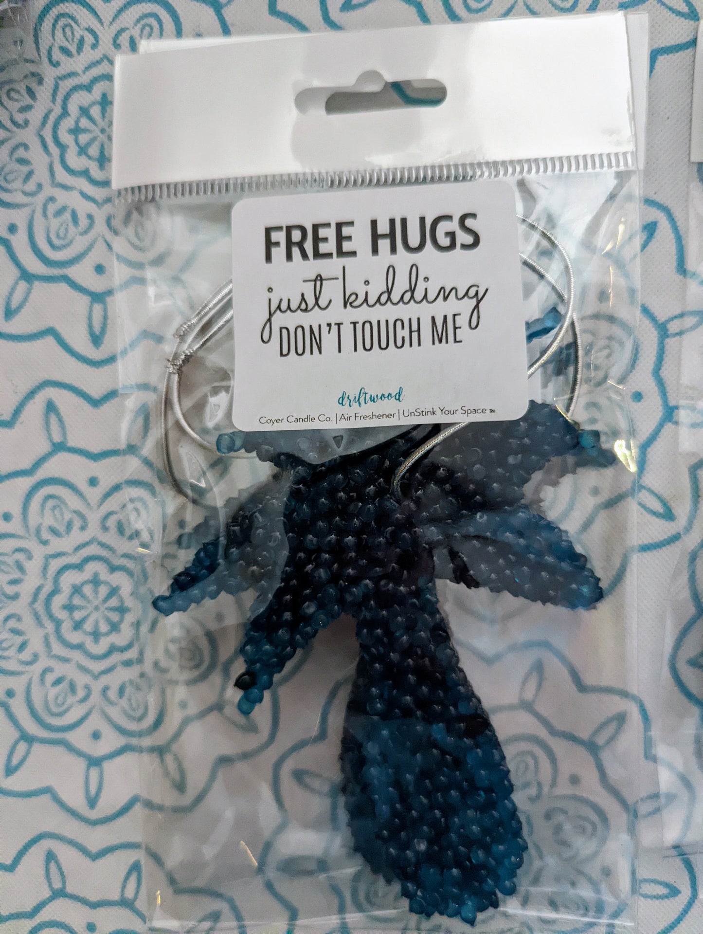 FREE HUGS-just kidding, don't touch me-Car Air Freshie