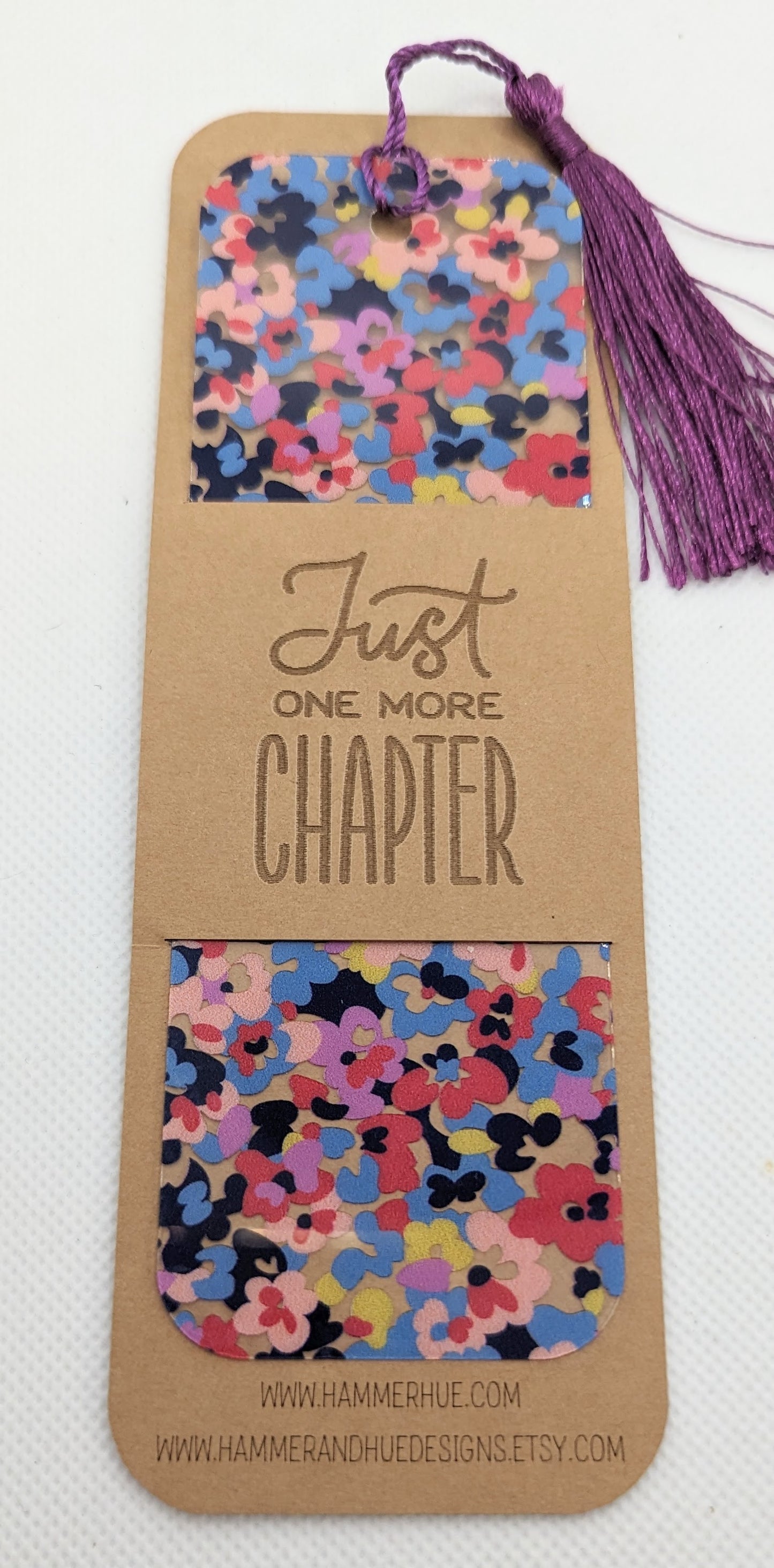 Rainbow Floral Flexible Bookmark