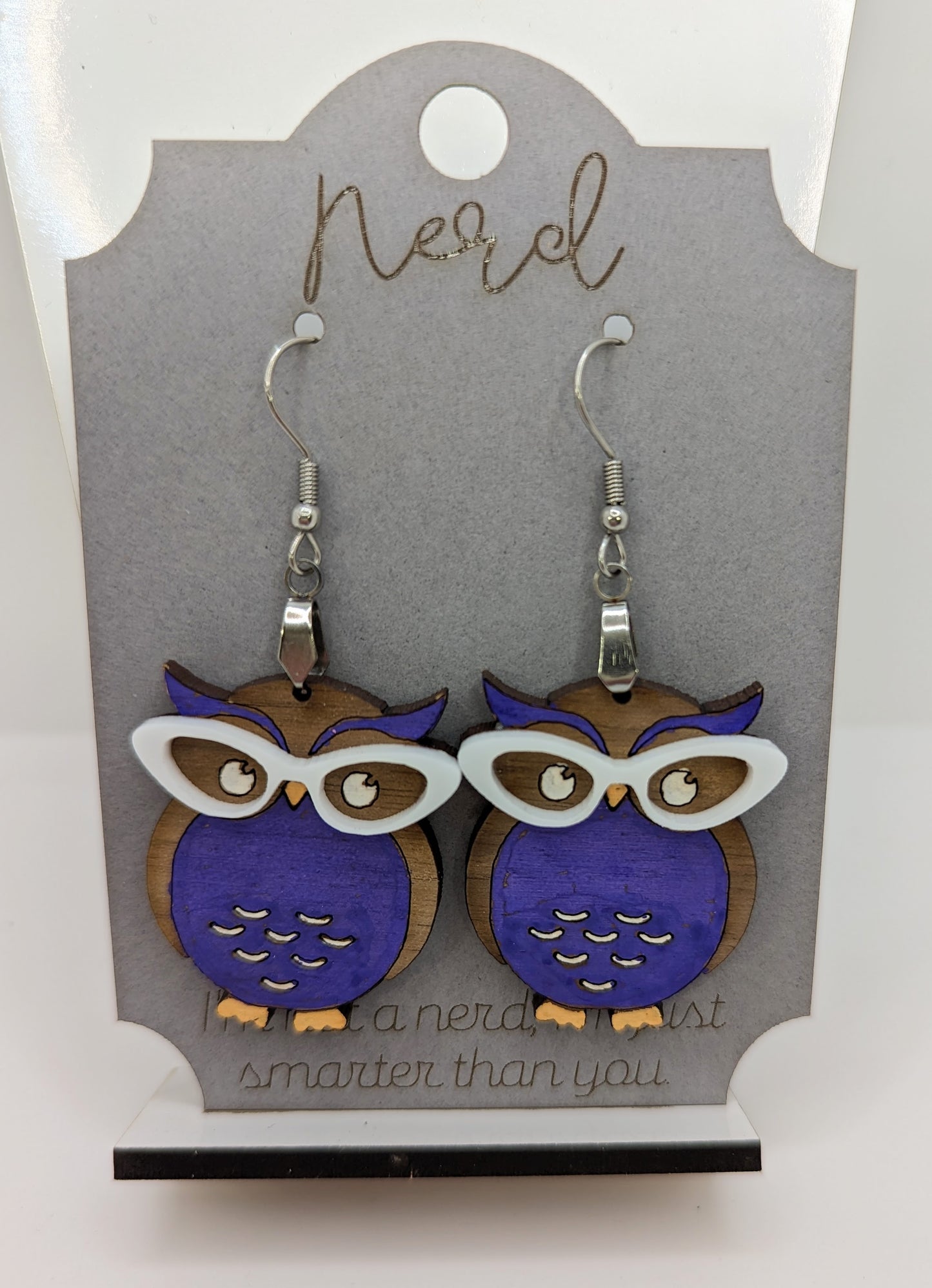 Nerdy Owl Earrings