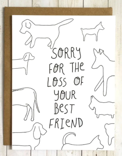 Dog Sympathy Card