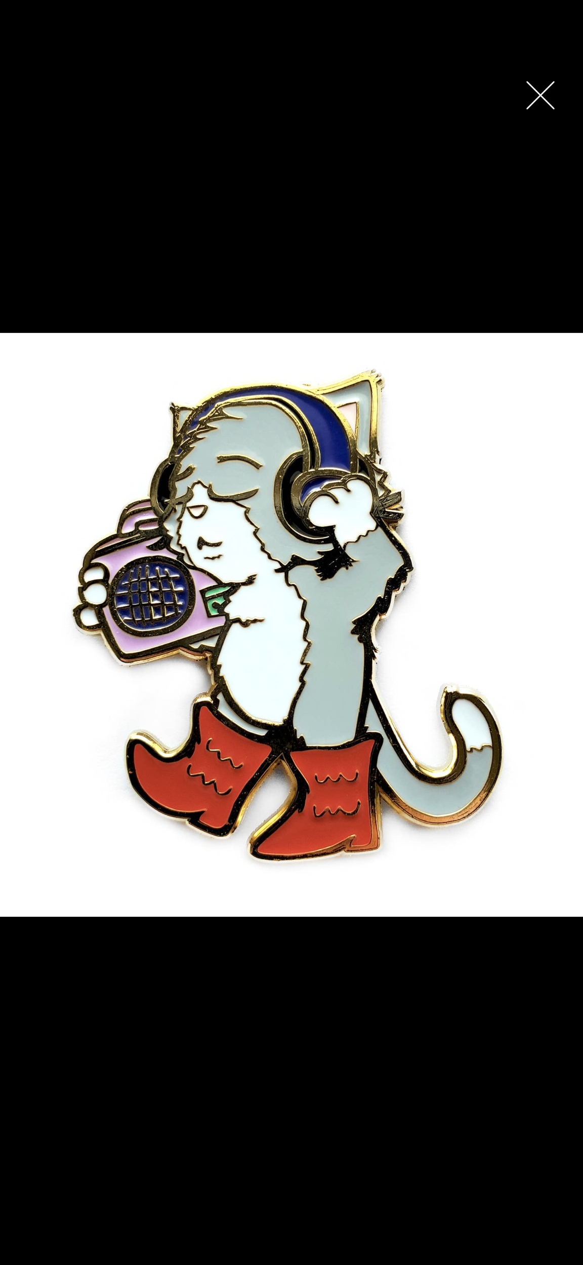 Boots & Cats Enamel Pin