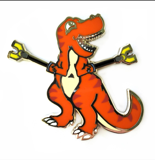 Unstoppable T-Rex Enamel Pin